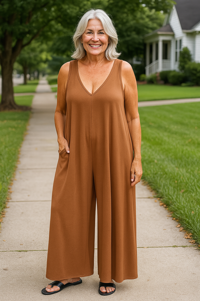 Grace | Wide-Leg Sleeveless Jumpsuit