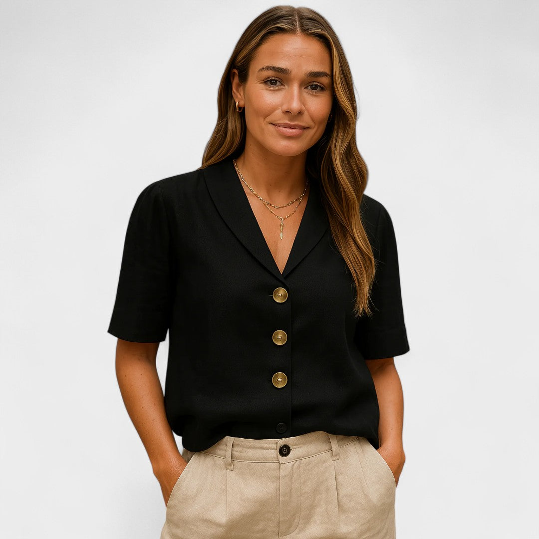 NORTHLINE STUDIO | BUTTON FRONT BLOUSE
