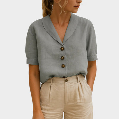 NORTHLINE STUDIO | BUTTON FRONT BLOUSE
