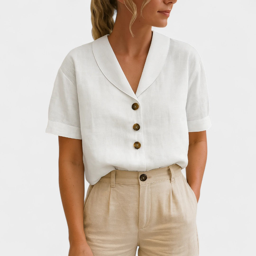NORTHLINE STUDIO | BUTTON FRONT BLOUSE