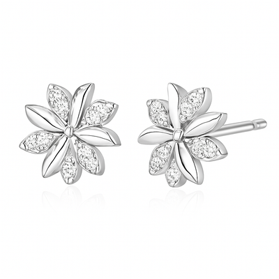 Camille Earrings | White gold 18k