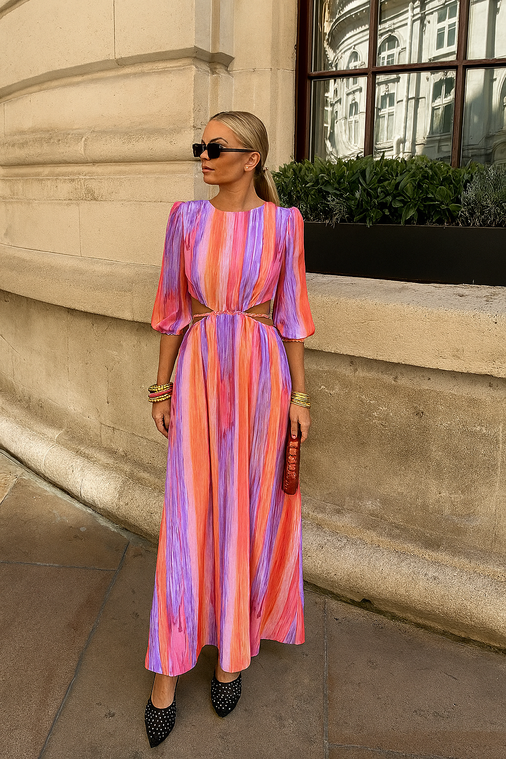 Aaliyah | Midi dress with slits