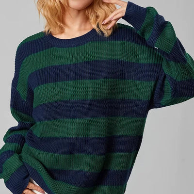 Vibrant Stripe Knit Sweater
