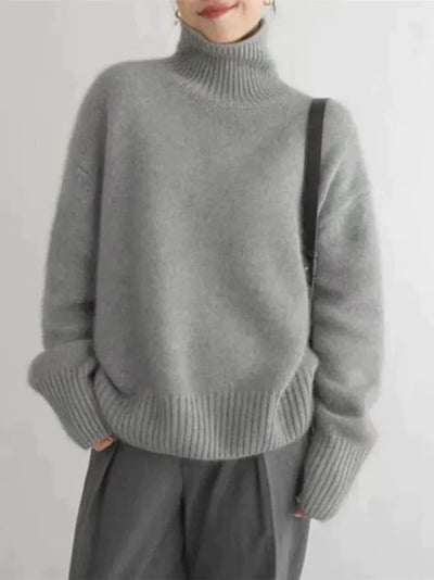 Solvena™ Cashmere Turtleneck Sweater — Wrap Yourself in Featherlight Warmth and Timeless Elegance