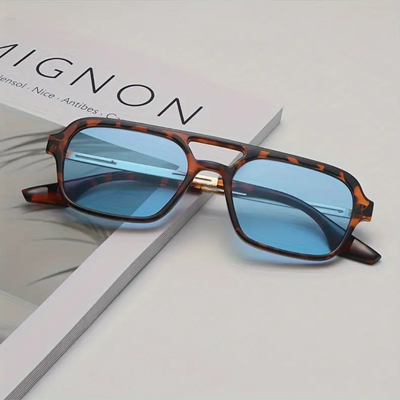 Alban Vezin Retro Hollow Square Sunglasses