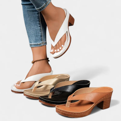 AURELIA™ – Sandalia ortopédica con tacón y estilo atemporal