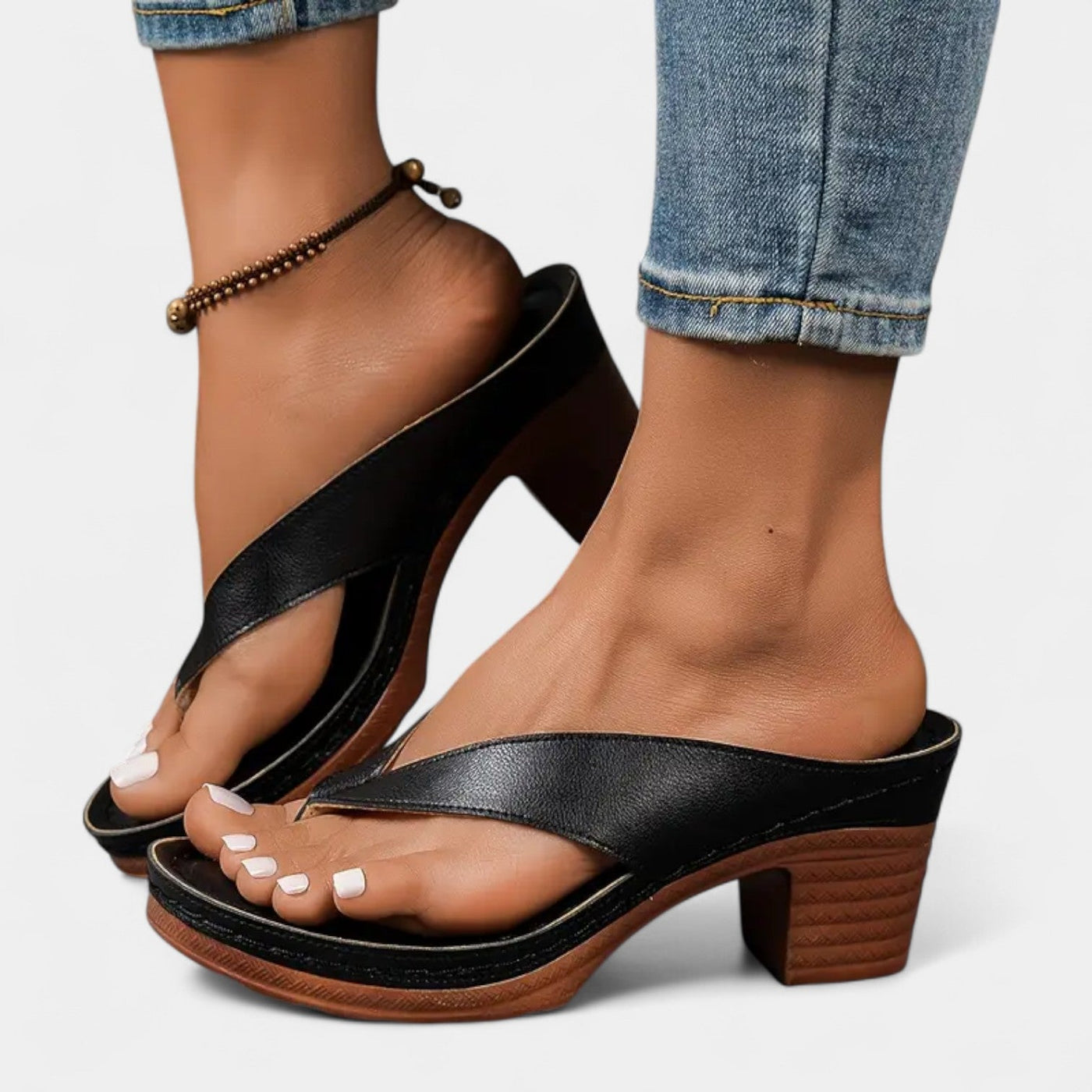 AURELIA™ – Sandalia ortopédica con tacón y estilo atemporal