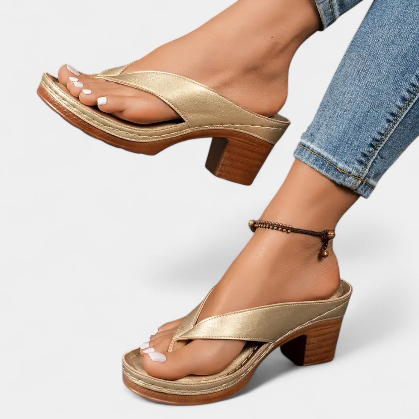 AURELIA™ – Sandalia ortopédica con tacón y estilo atemporal