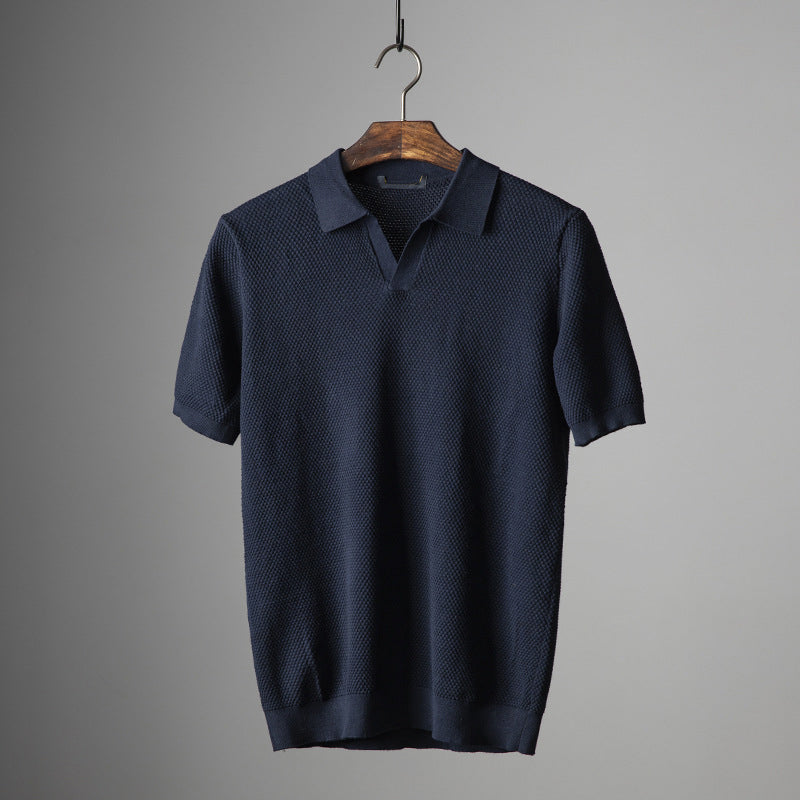 Dario Aurelio Mesh Polo Shirt