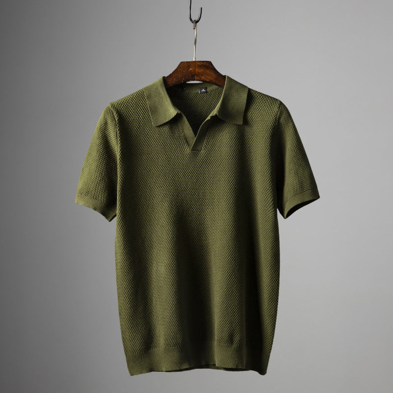 Dario Aurelio Mesh Polo Shirt