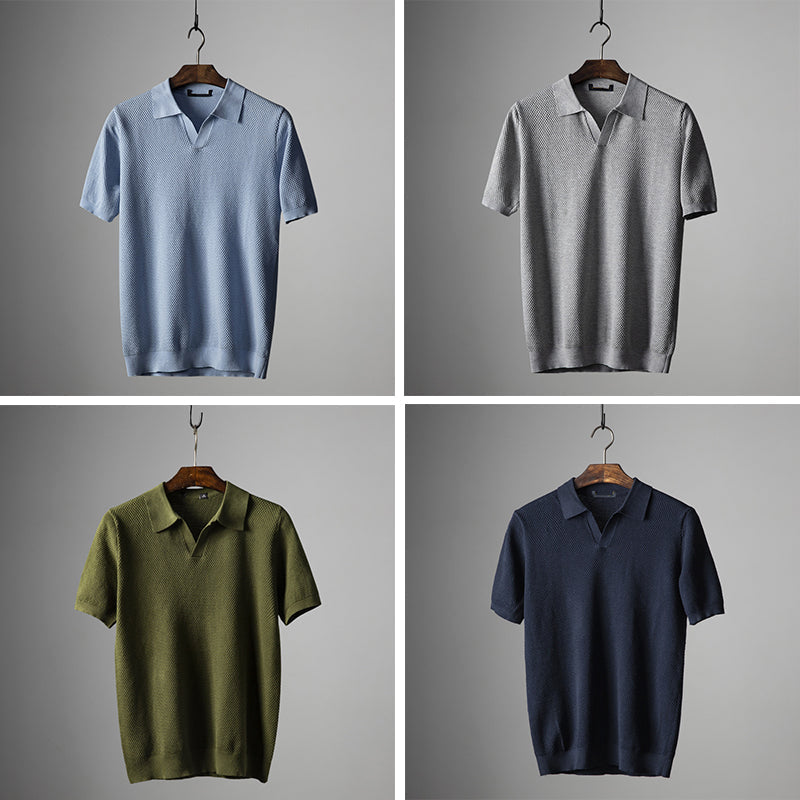 Dario Aurelio Mesh Polo Shirt