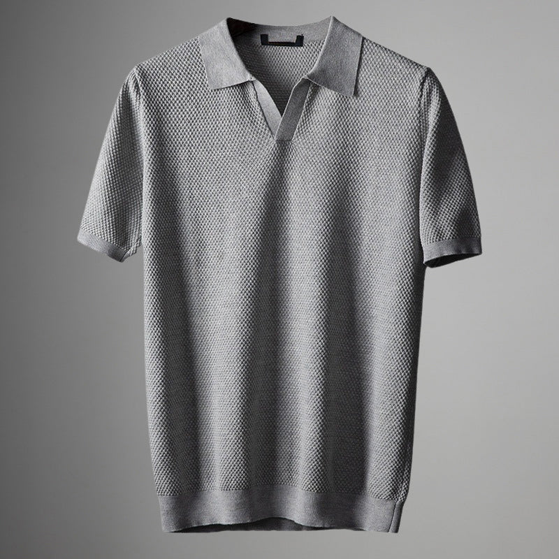 Dario Aurelio Mesh Polo Shirt
