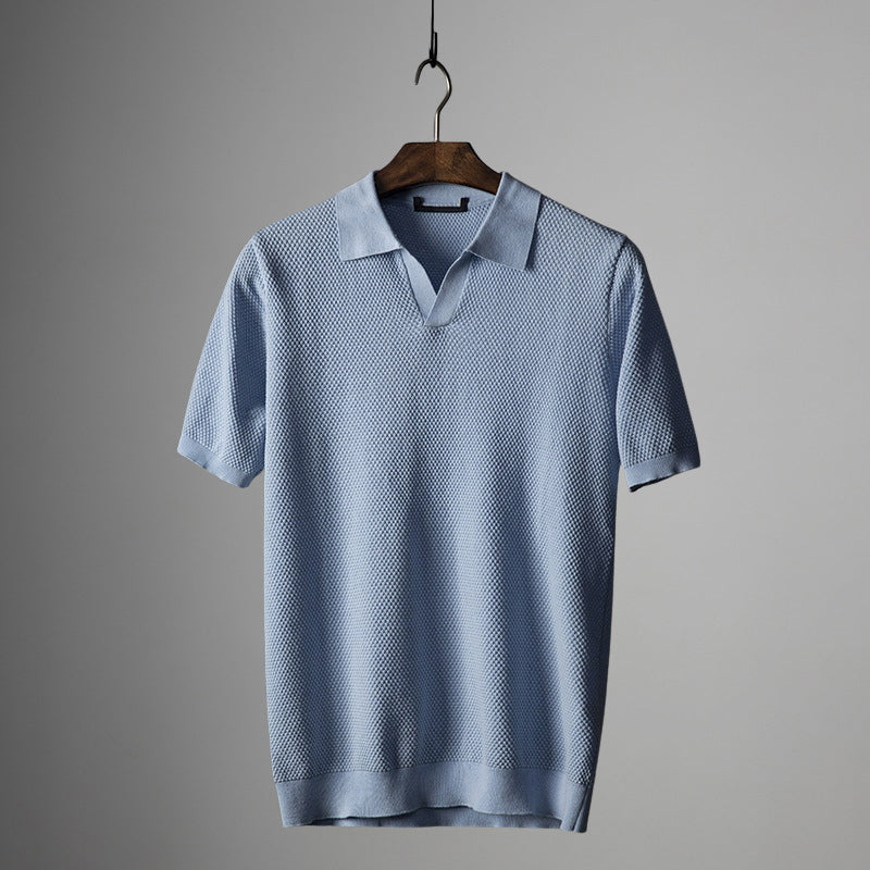 Dario Aurelio Mesh Polo Shirt
