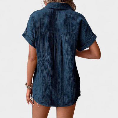 NORTHLINE STUDIO | RELAXED BUTTON BLOUSE