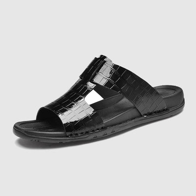 "Deserto Urbano" Embossed Sandals