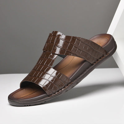 "Deserto Urbano" Embossed Sandals