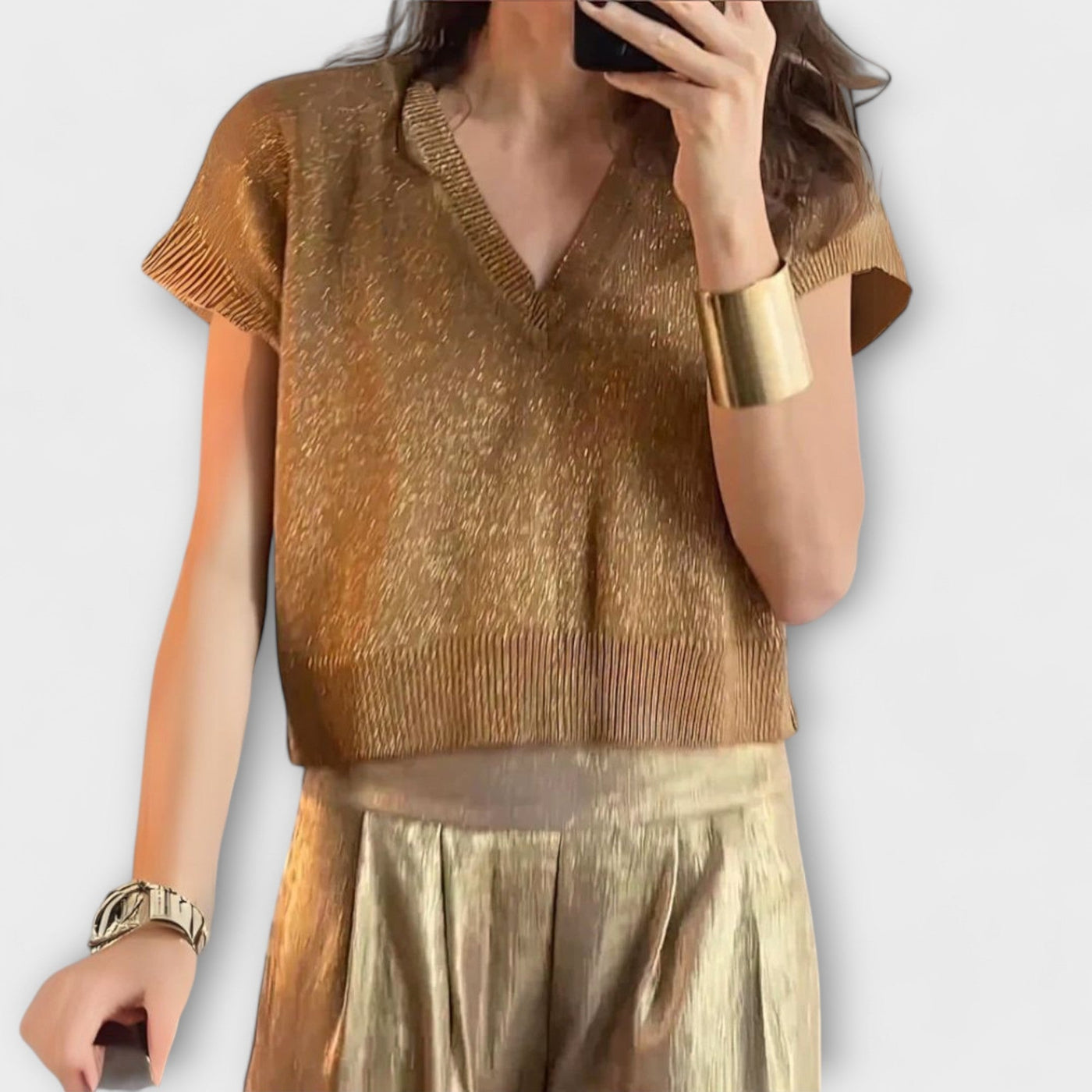 Elegant Gold – Two-Piece Set