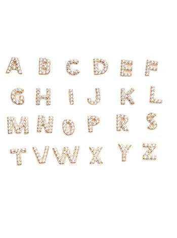 Initial Earring 1pc | Gold 16k