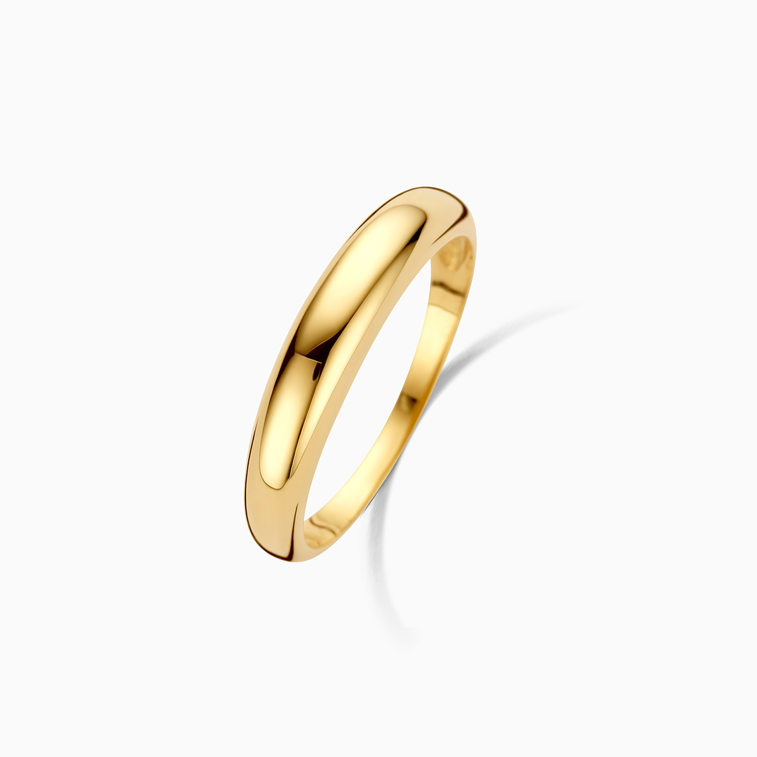 Midi Dome Ring | White Gold 14k