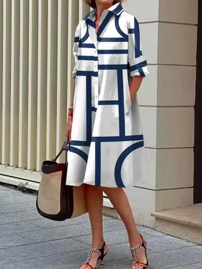 Paige™ | Geometric  Midi Dress
