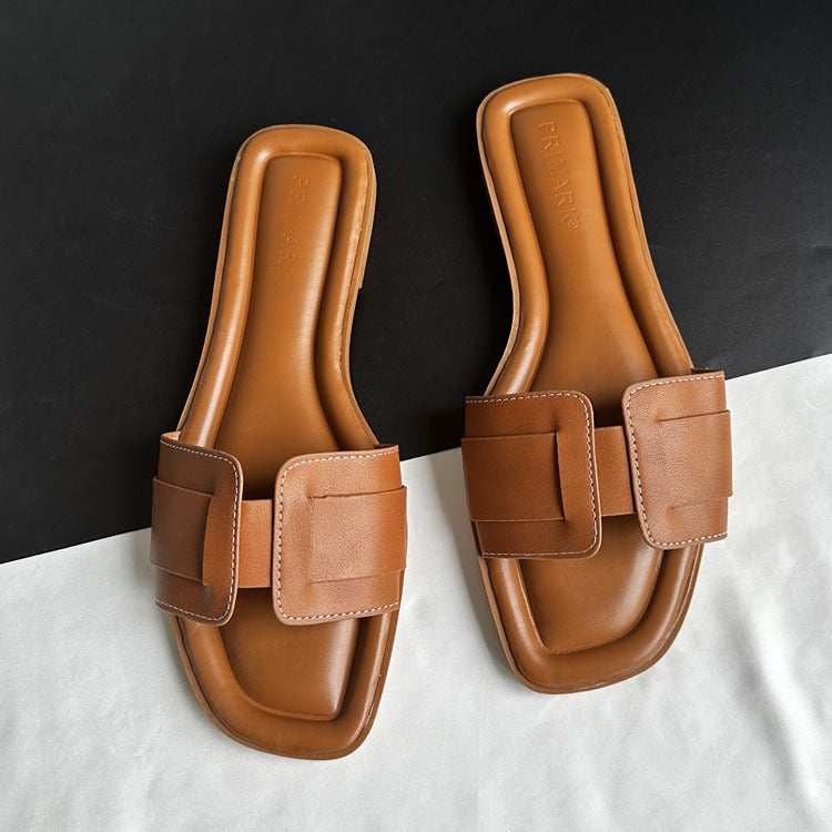 "Eleganza Mediterranea" Leather Sandals