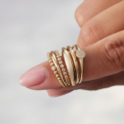 Midi Dome Ring | Gold 14k