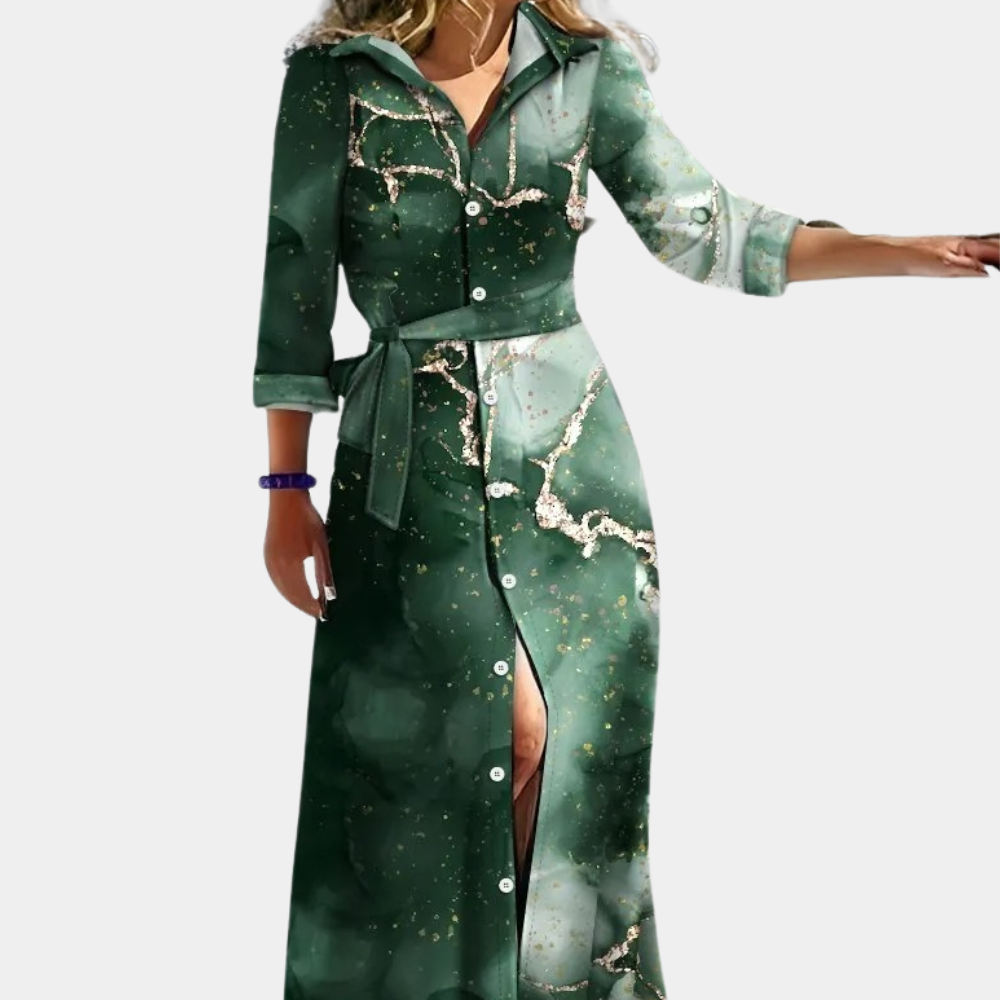 Avencea - Long ladies' dress in various colors and prints