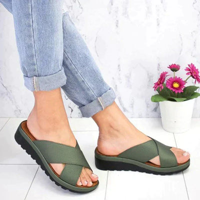 Silver Cross-Strap Sandals | Premium Casual Footwear