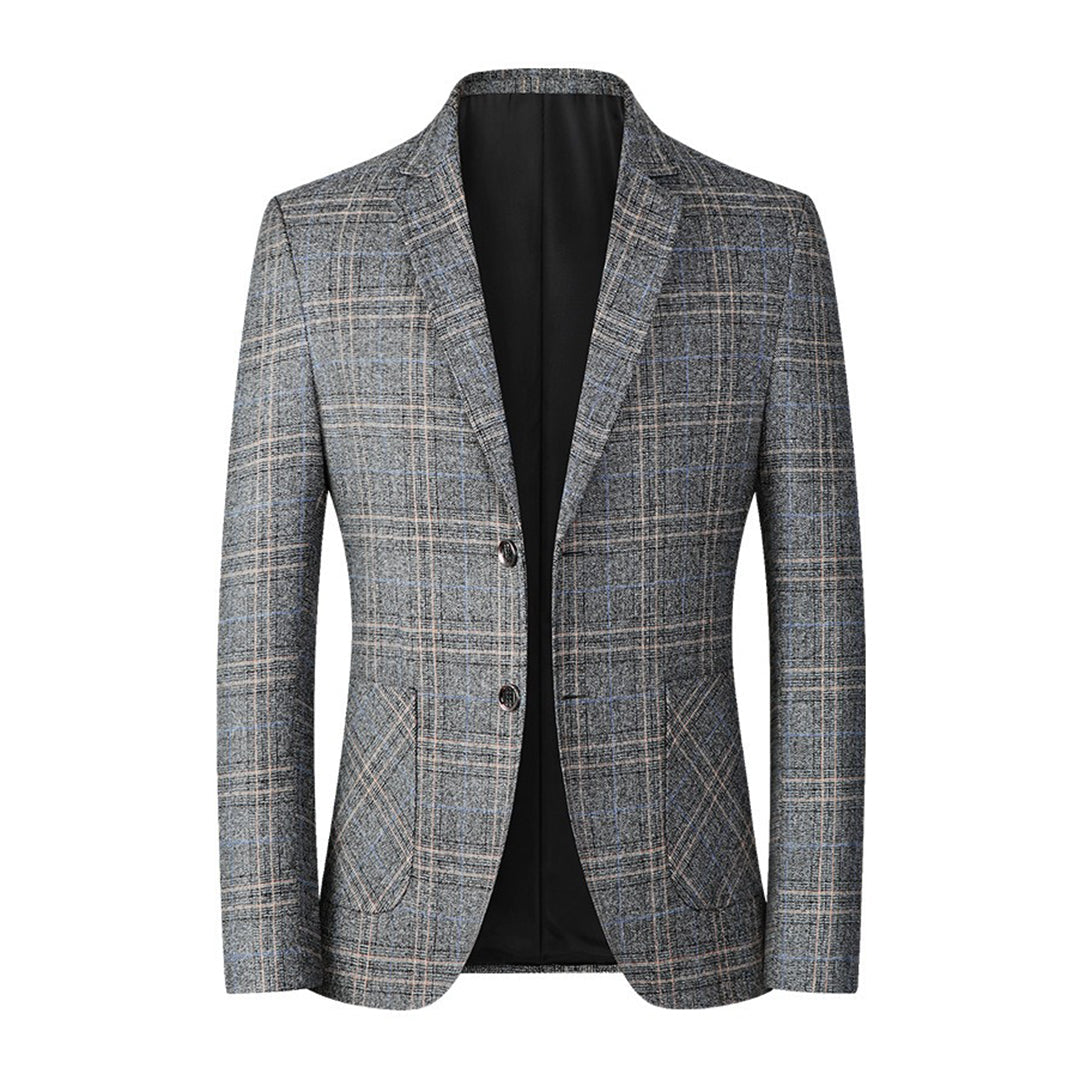 Avencea - Casual blazer for men with luxury embroidered details