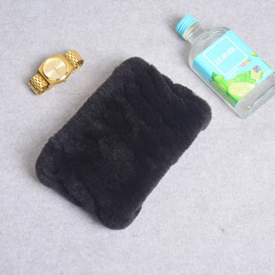 Women Real Fur Handmade Stretch Fur Scarf Knit Genuine Rex Rabbit Fur Headbands Girls Natural Fur Ring Cowl Snood Scarves Winter