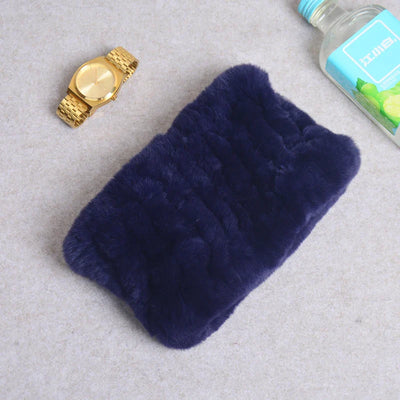 Women Real Fur Handmade Stretch Fur Scarf Knit Genuine Rex Rabbit Fur Headbands Girls Natural Fur Ring Cowl Snood Scarves Winter