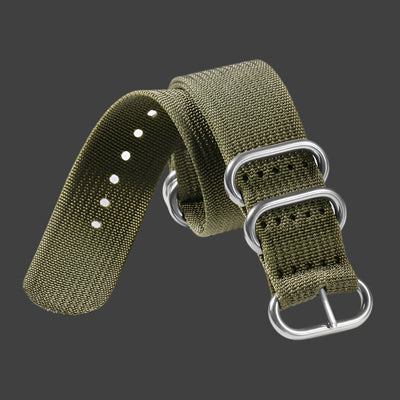 Ribbed Nylon Watch Band