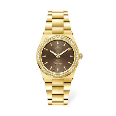 Stainless Octagonal Diamond Dainty Watch