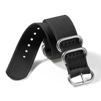 Ribbed Nylon Watch Band