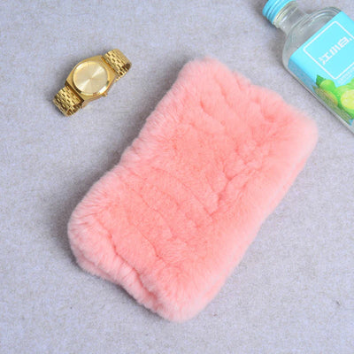 Women Real Fur Handmade Stretch Fur Scarf Knit Genuine Rex Rabbit Fur Headbands Girls Natural Fur Ring Cowl Snood Scarves Winter