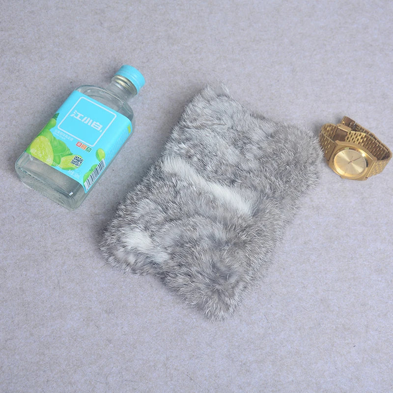 Women Real Fur Handmade Stretch Fur Scarf Knit Genuine Rex Rabbit Fur Headbands Girls Natural Fur Ring Cowl Snood Scarves Winter