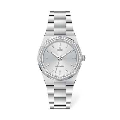 Stainless Octagonal Diamond Dainty Watch