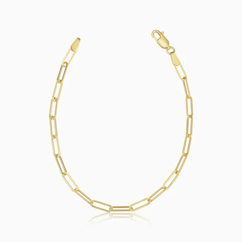 Venice Link Bracelet | White Gold 14k