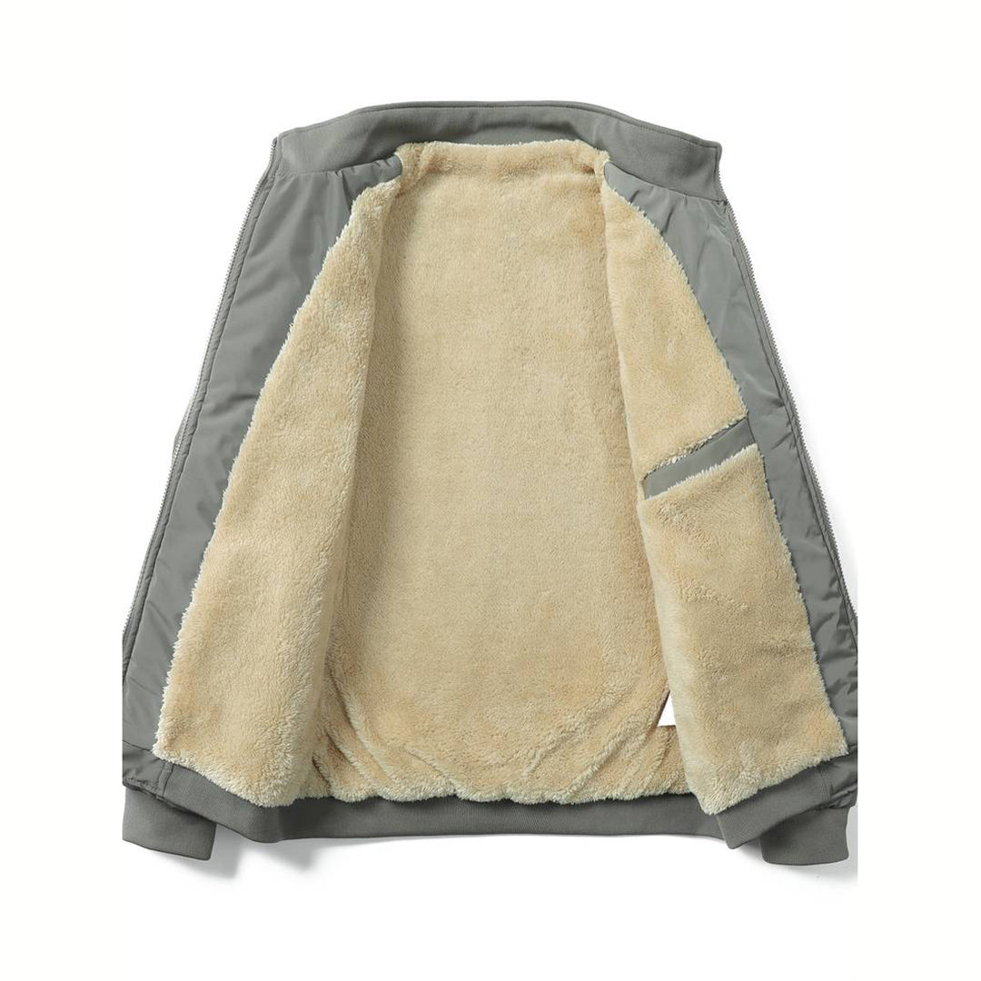 Avencea - Warm winter jacket for men in army green, navy blue, black, gray, and khaki