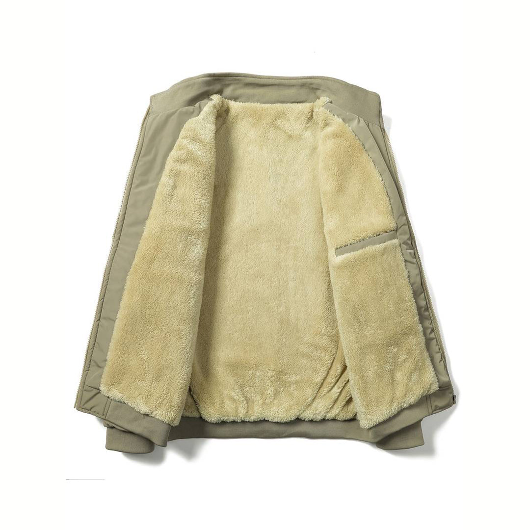 Avencea - Warm winter jacket for men in army green, navy blue, black, gray, and khaki