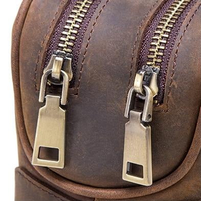 Crazy Horse Leather Toiletry Bag
