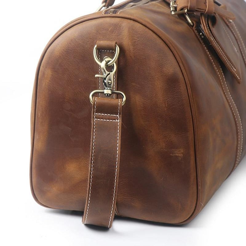 Genuine Leather Overnight Bag