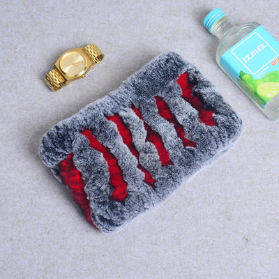 Women Real Fur Handmade Stretch Fur Scarf Knit Genuine Rex Rabbit Fur Headbands Girls Natural Fur Ring Cowl Snood Scarves Winter