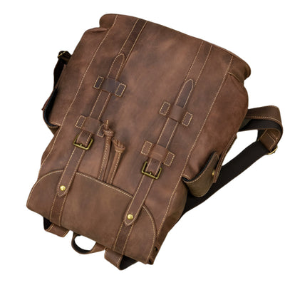 Backpack Large Capacity Leather Bag