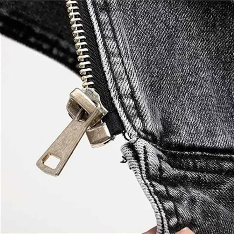 Raven Denim Biker Vest