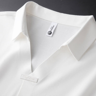 Joshua | Cotton Polo Shirt with Silk