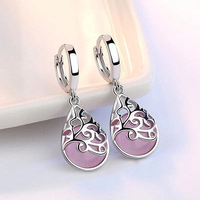 Exquisite Tree of Life Earrings | White Gold 18k