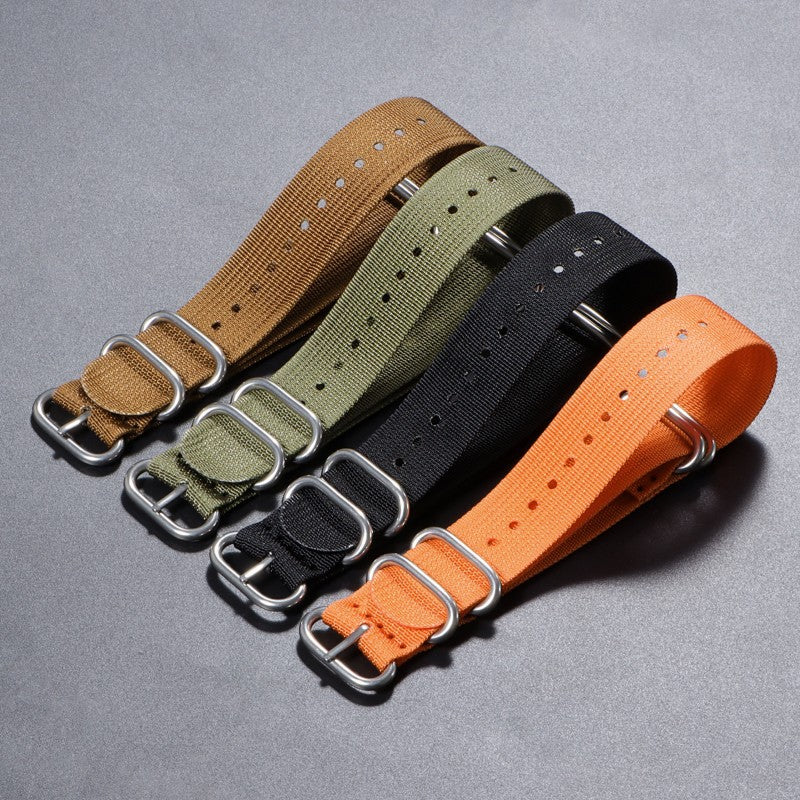 Ribbed Nylon Watch Band