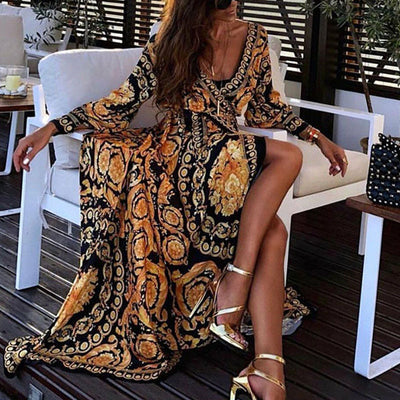 Melody - Boho V-Neck Summer Maxi Dress