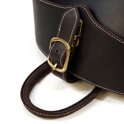 Leather Backpack Beetle Style Women Rucksack